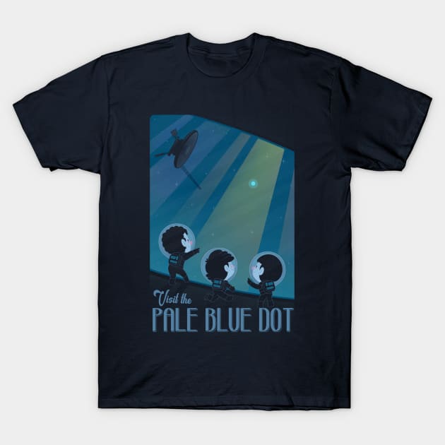 The Pale Blue Dot T-Shirt by Queenmob